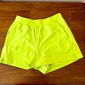 Neon yellow shorts